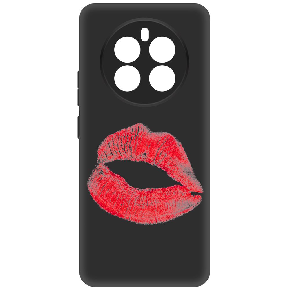 

Чехол-накладка Krutoff Soft Case След помады для Realme 12+ 5G черный