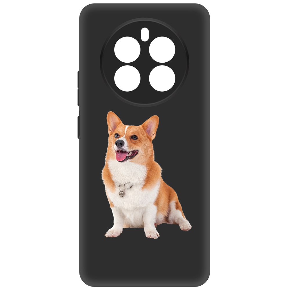 

Чехол-накладка Krutoff Soft Case Корги для Realme 12+ 5G черный