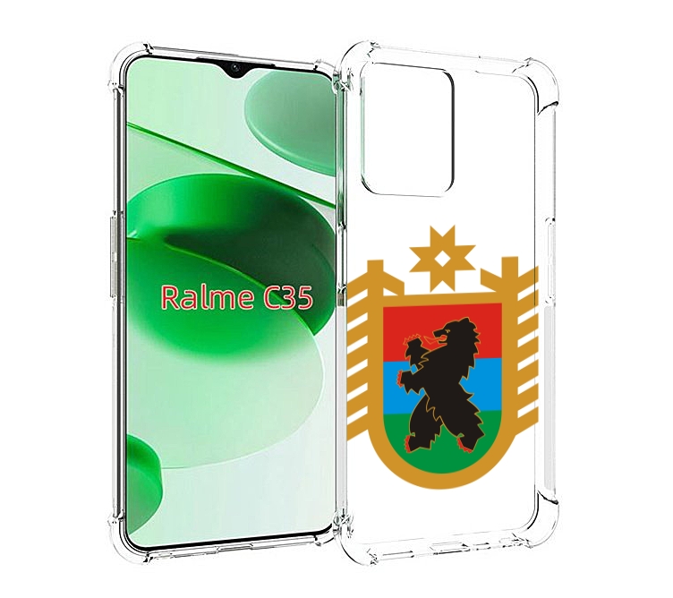 

Чехол MyPads герб-карелия-петрозаводск для Realme C35 / Narzo 50A Prime, Прозрачный, Tocco