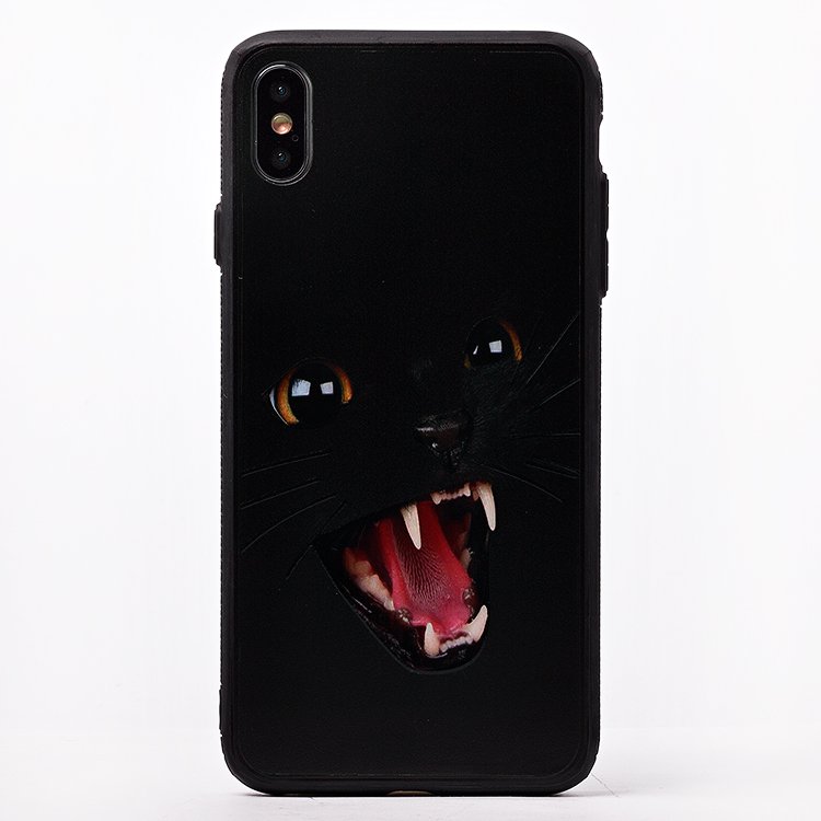 

Чехол iPhone Xs Max пластиковый (рис. 033/025), Черный, iPhone Xs Max
