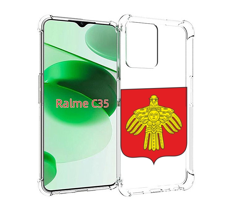 

Чехол MyPads герб-коми-сыктывкар для Realme C35 / Narzo 50A Prime, Прозрачный, Tocco