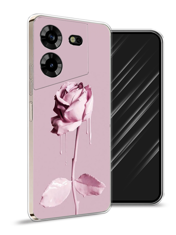 

Чехол Awog на Tecno Pova 5 "Роза в краске", Белый;розовый, 303950-8