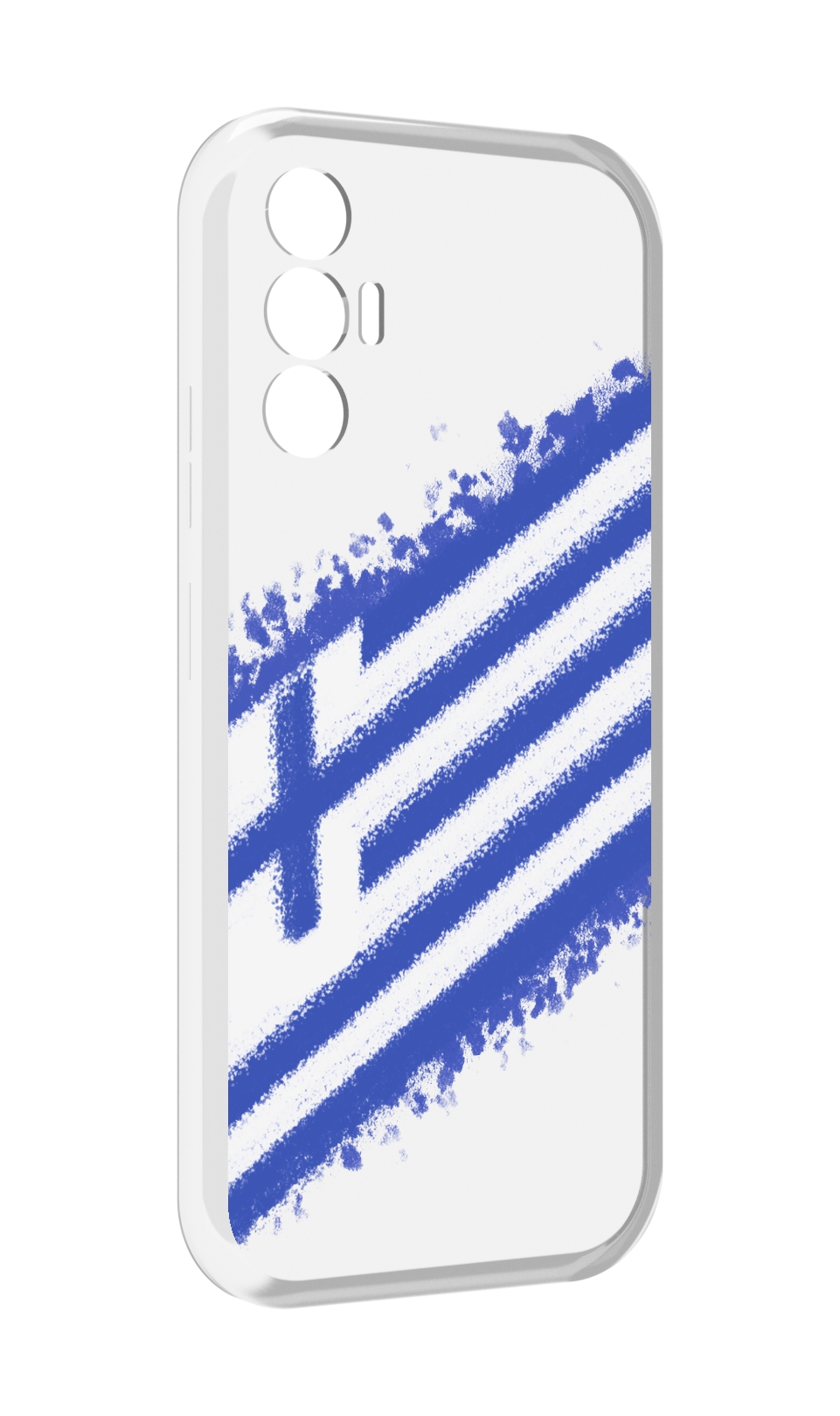 

Чехол MyPads флаг Греции для Tecno Pova 3, Прозрачный, Tocco