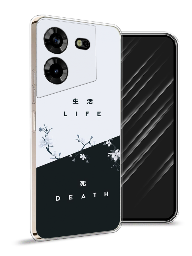 

Чехол Awog на Tecno Pova 5 "Life and death", Черный;серый, 303950-7