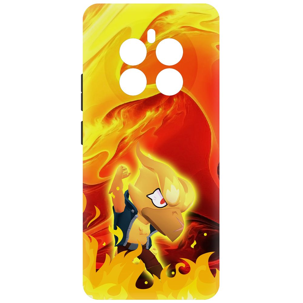 

Чехол-накладка Krutoff Soft Case Brawl Stars - Ворон-Феникс для Realme 12+ 5G черный