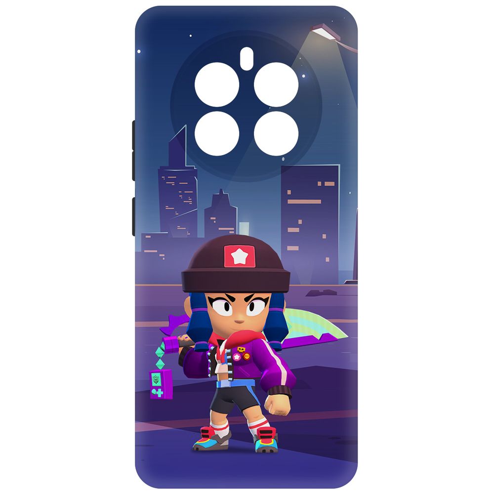 

Чехол-накладка Krutoff Soft Case Brawl Stars - Героиня Биби для Realme 12+ 5G черный