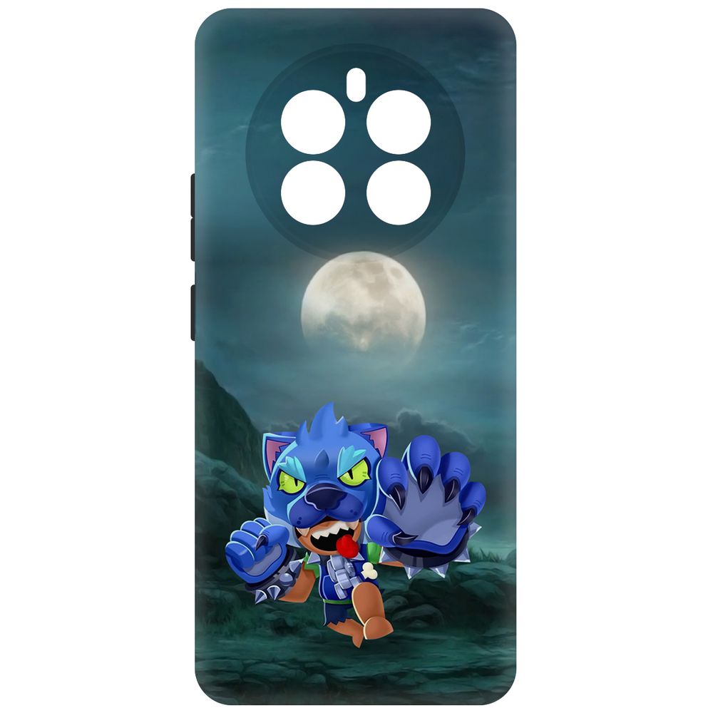 

Чехол-накладка Krutoff Soft Case Brawl Stars - Оборотень Леон для Realme 12+ 5G черный