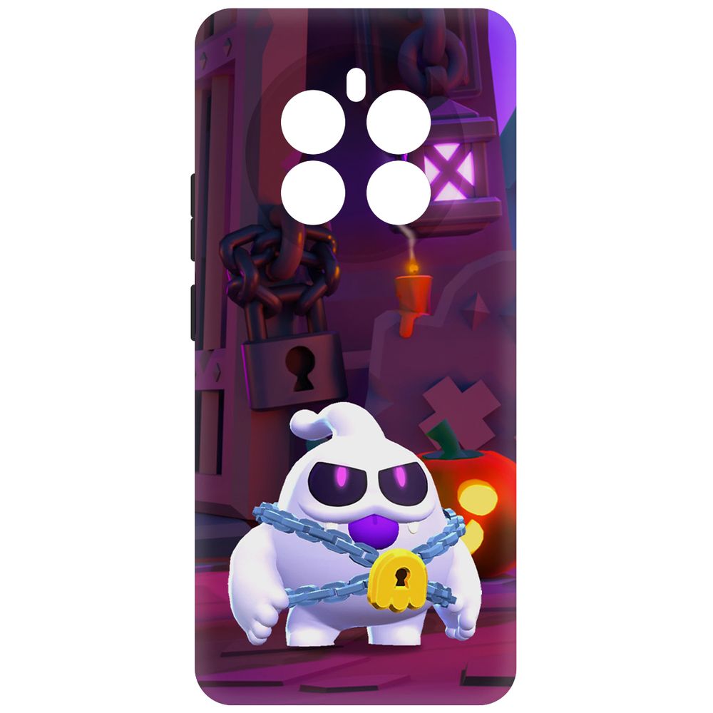 

Чехол-накладка Krutoff Soft Case Brawl Stars - Призрак Скуик для Realme 12+ 5G черный