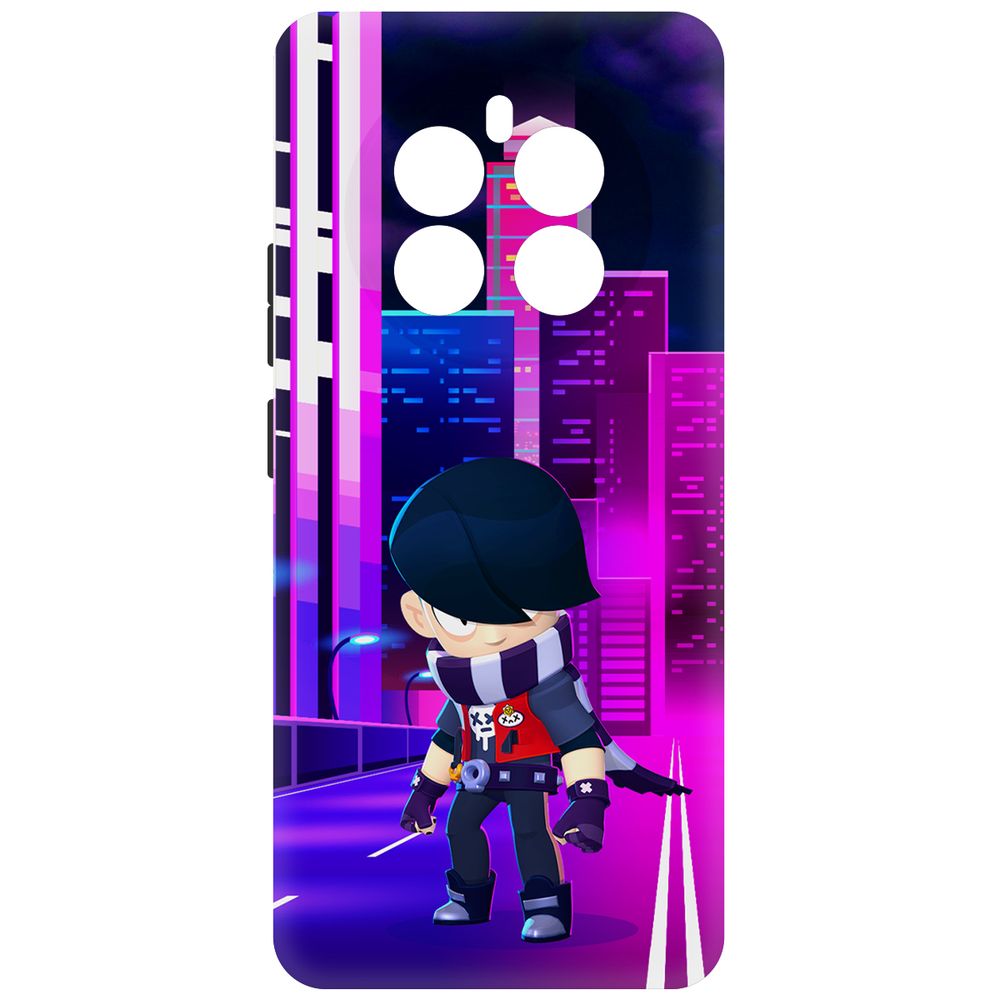 

Чехол-накладка Krutoff Soft Case Brawl Stars - Эдгар для Realme 12+ 5G черный
