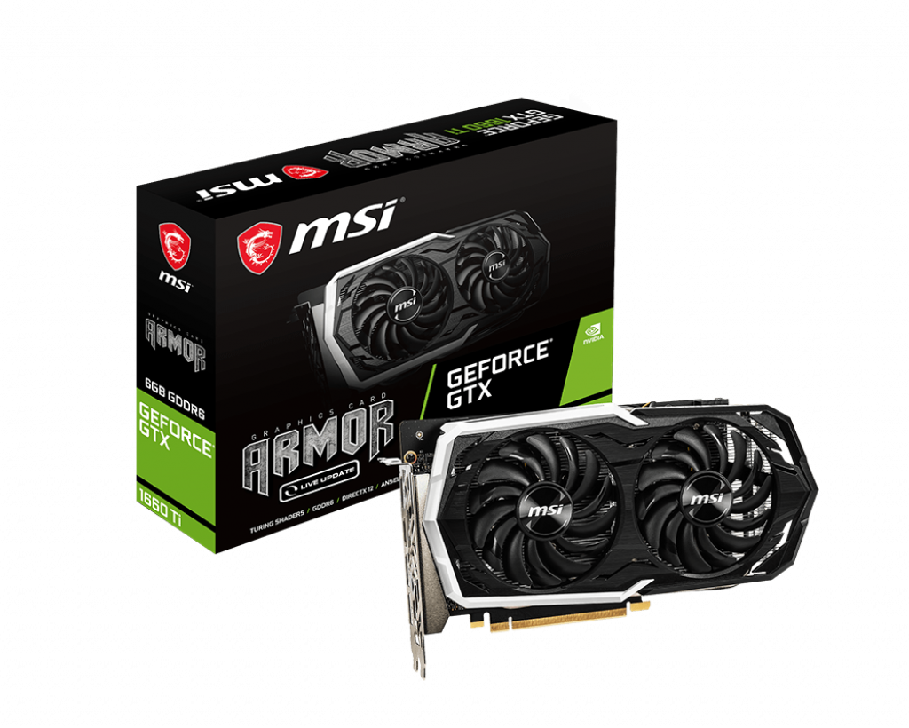 фото Видеокарта msi gtx 1660 ti armor 6g