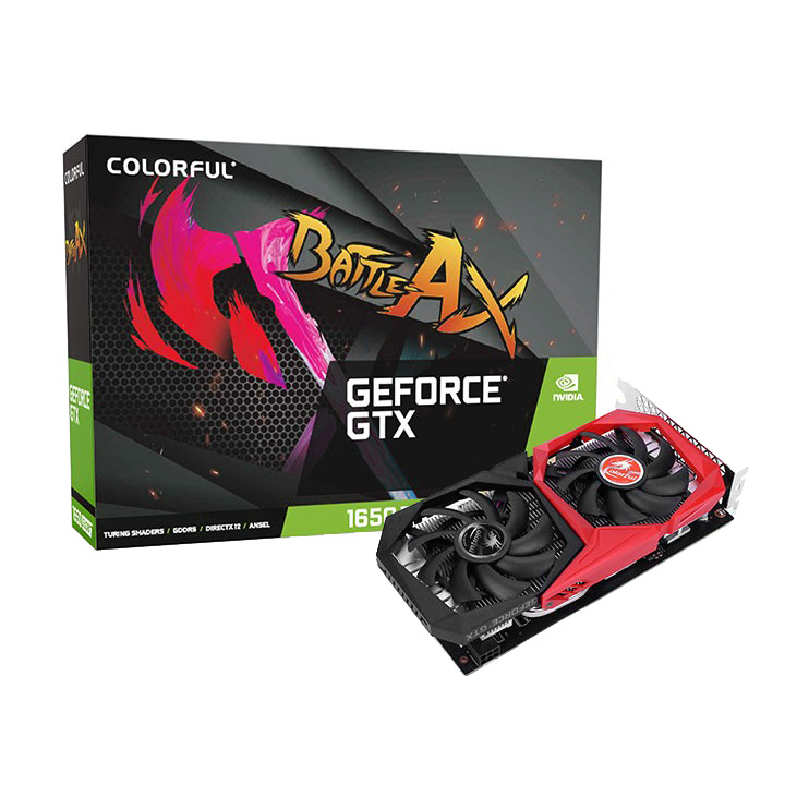 фото Видеокарта colorful nvidia geforce gtx 1650 super 4 гб (gtx 1650 super nb 4g-v)