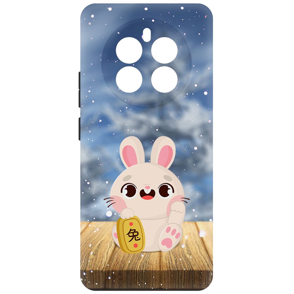 

Чехол-накладка Krutoff Soft Case Год кролика для Realme 12+ 5G черный