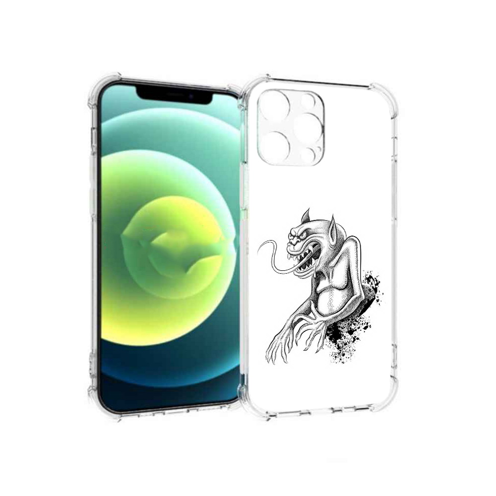 

Чехол MyPads Tocco для Apple iPhone 13 Pro чорт (PT163086.612.692), Прозрачный, Tocco