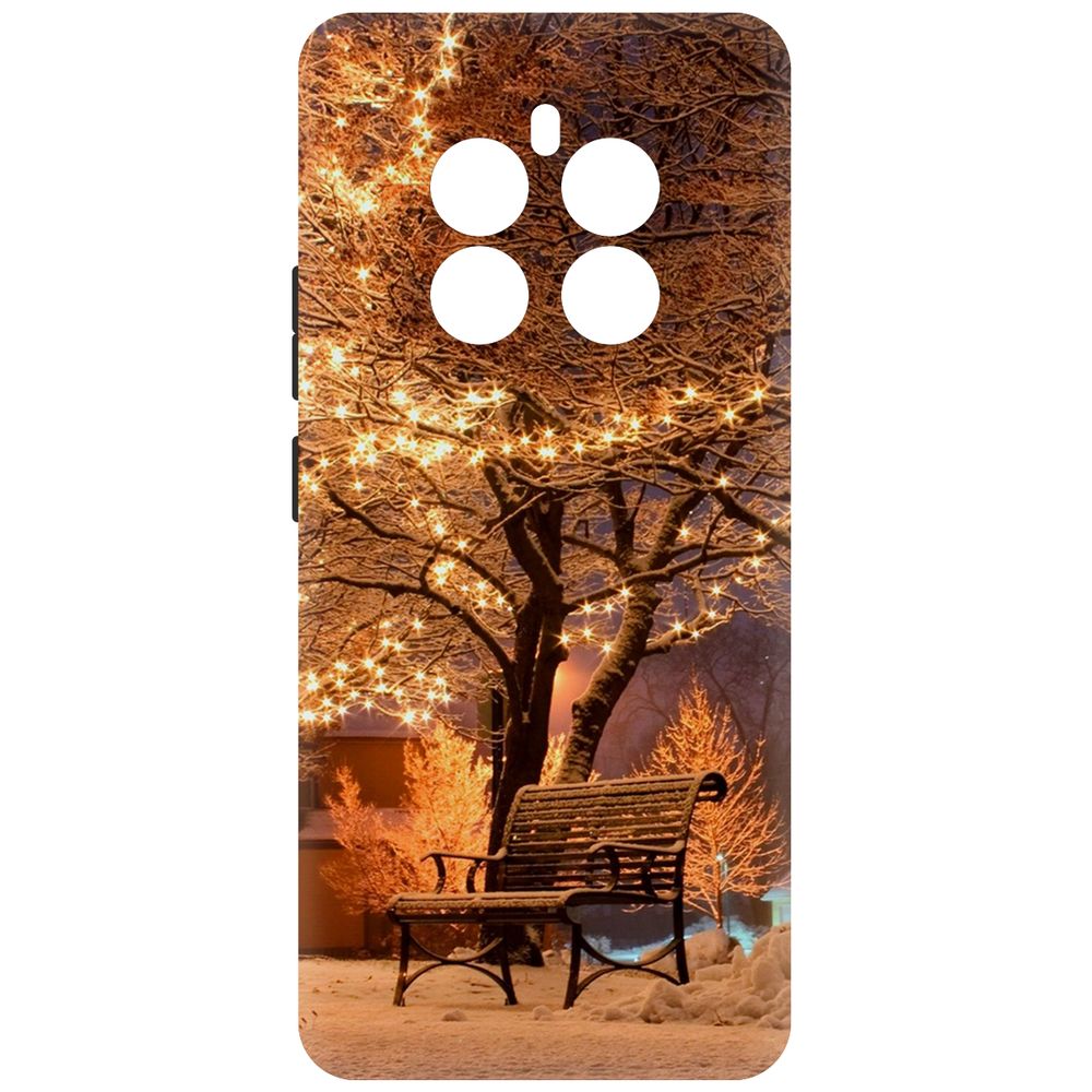 

Чехол-накладка Krutoff Soft Case Зимний парк для Realme 12+ 5G черный