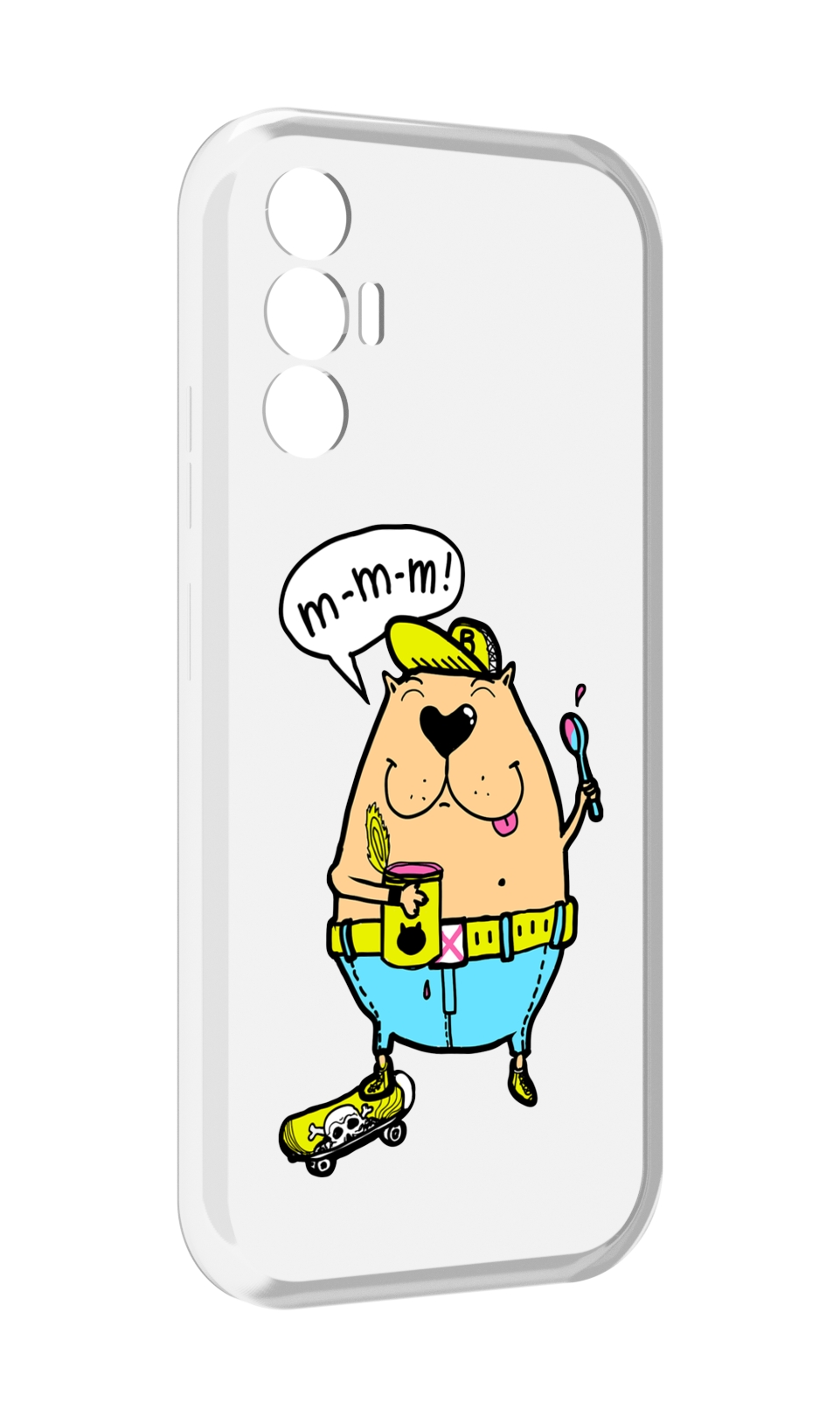 

Чехол MyPads Бобр для Tecno Pova 3, Прозрачный, Tocco