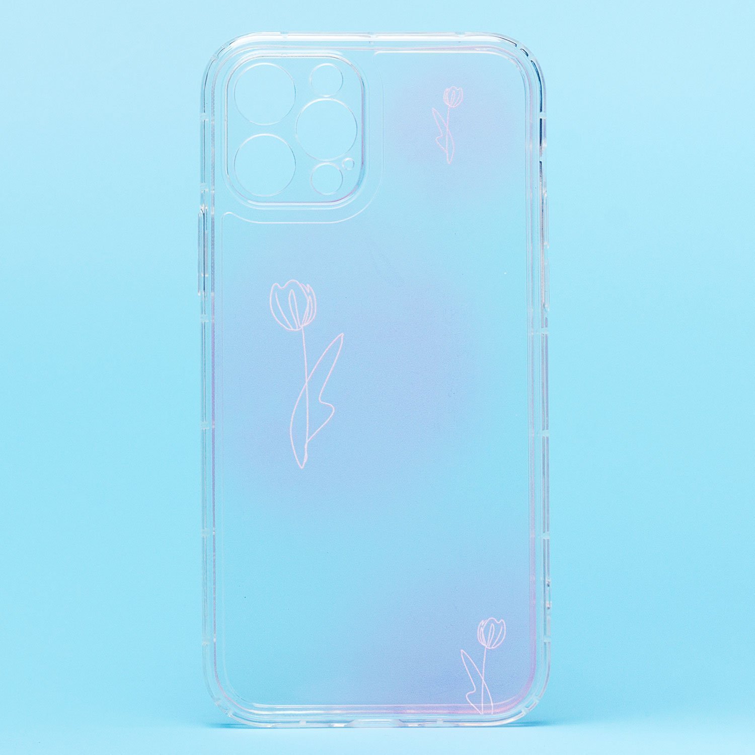 

Чехол iPhone 12 Pro силиконовый (рис. 249/002), Прозрачный, iPhone 12 Pro