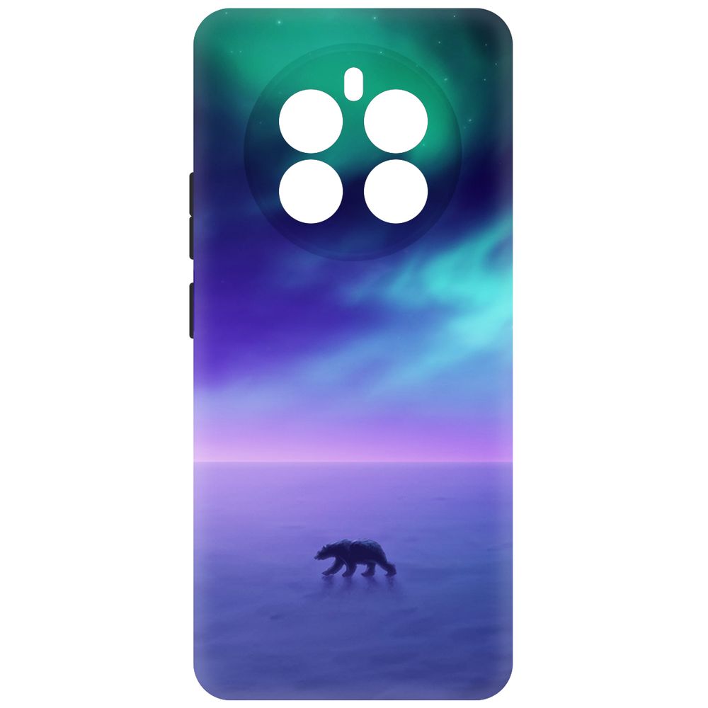 

Чехол-накладка Krutoff Soft Case Северное Сияние для Realme 12+ 5G черный
