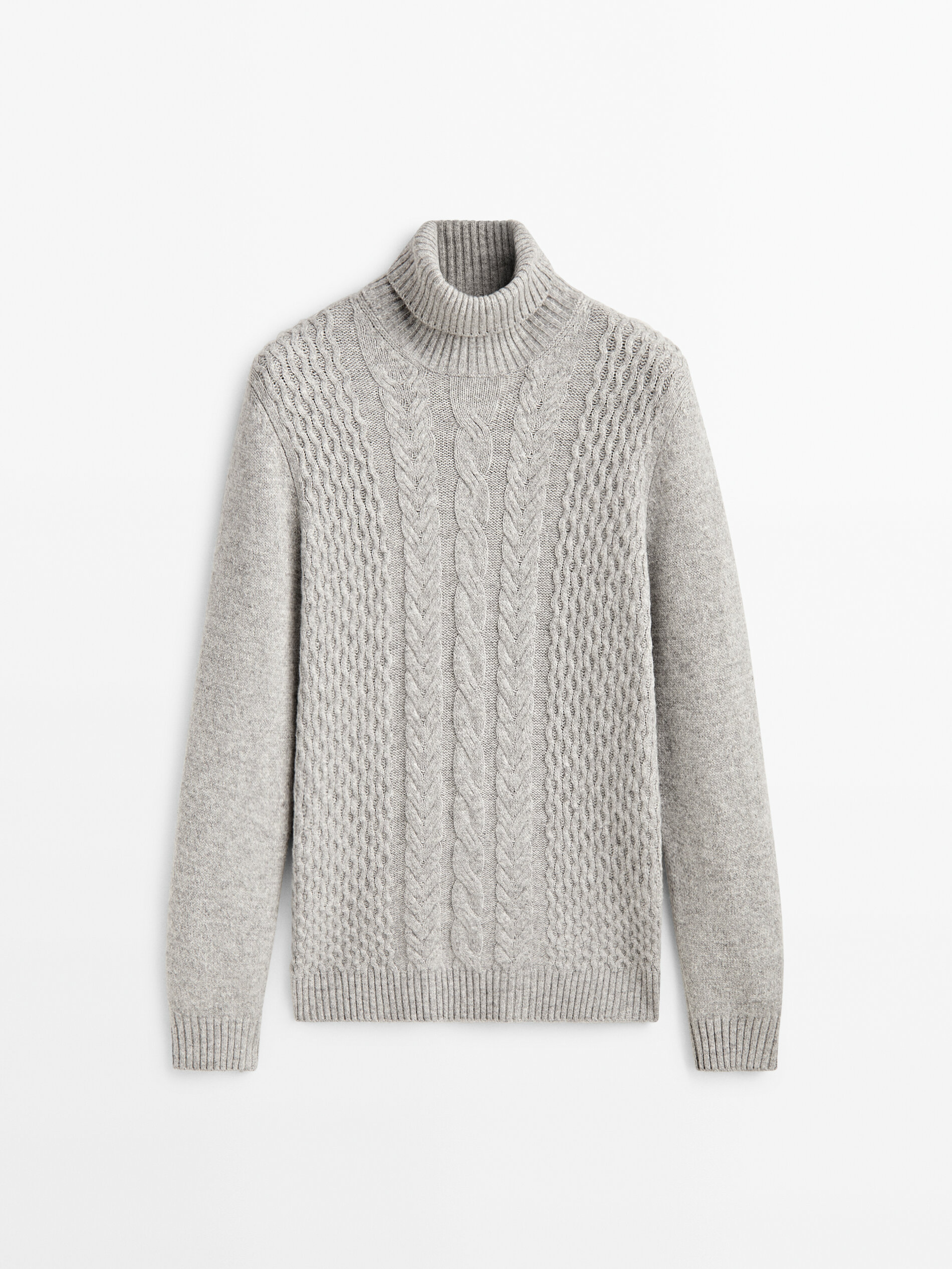 

Свитер мужской Massimo Dutti 00983418807 серый L, 00983418807