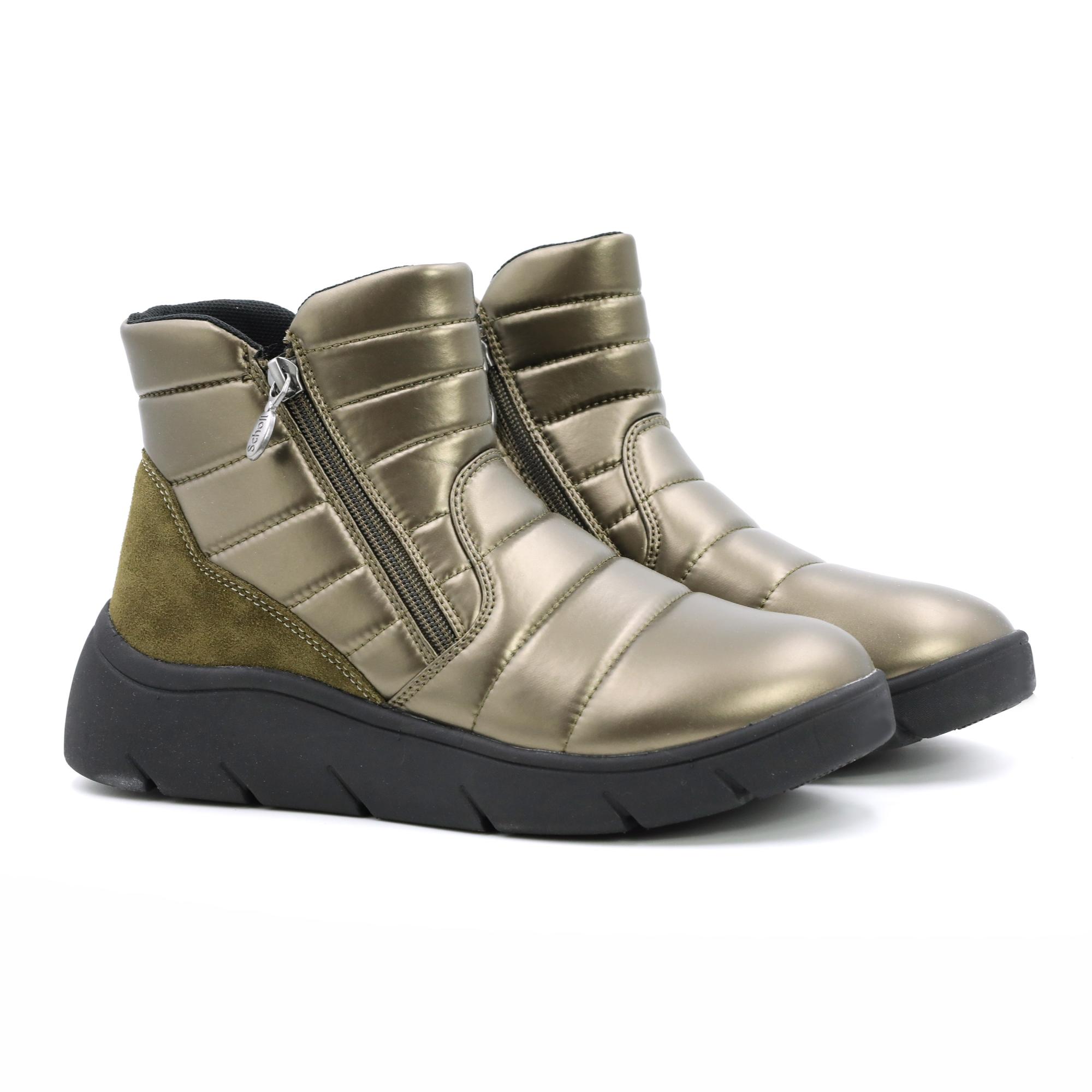 

Дутики женские Scholl APRICA F302351010 золотистые 38 EU, Золотистый, APRICA F302351010