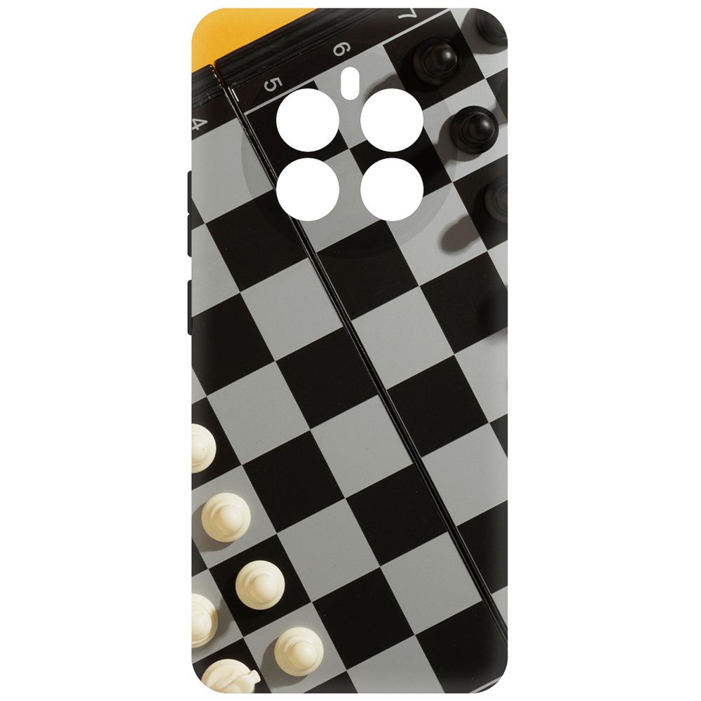 

Чехол-накладка Krutoff Soft Case Шахматы для Realme 12+ 5G черный