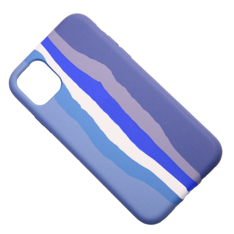 

Чехол iPhone 11 силиконовый Soft Touch <радуга №3> (премиум), Разноцветный, iPhone 11