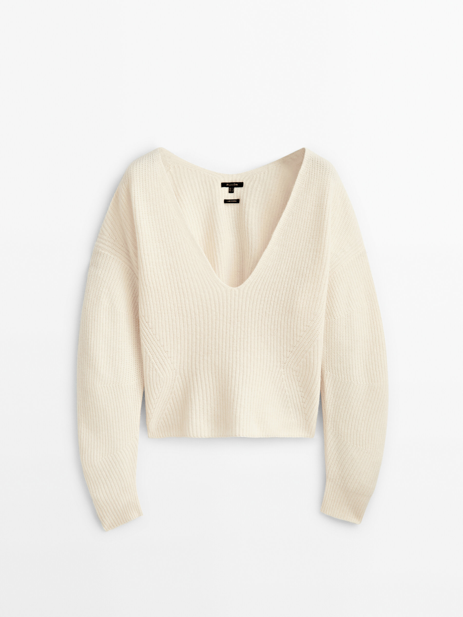 

Пуловер женский Massimo Dutti 05697648712 белый XS, 05697648712