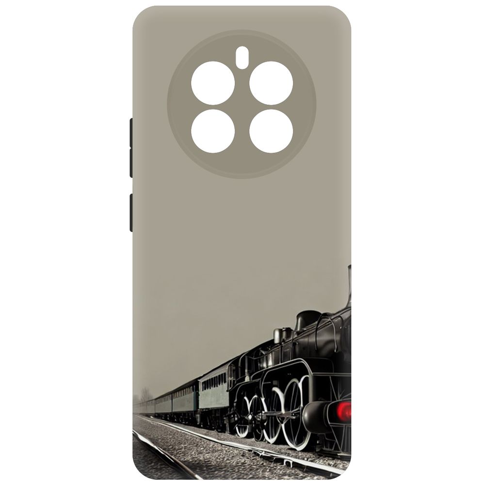 

Чехол-накладка Krutoff Soft Case Паровоз для Realme 12+ 5G черный