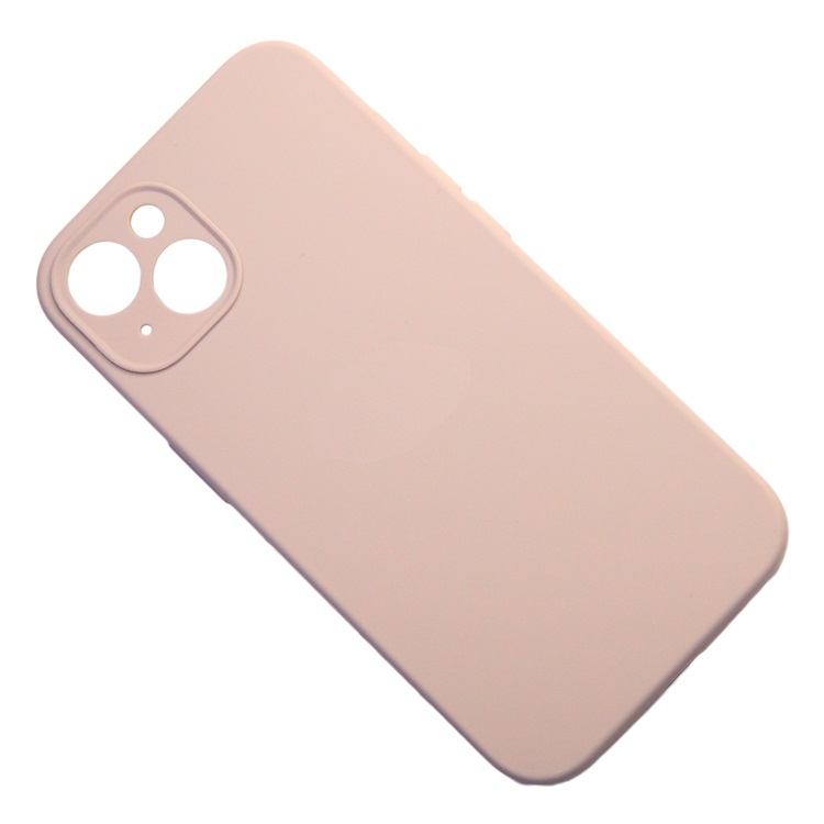

Чехол iPhone 13 силиконовый Soft Touch с закрытой камерой <бежевый> (премиум), iPhone 13