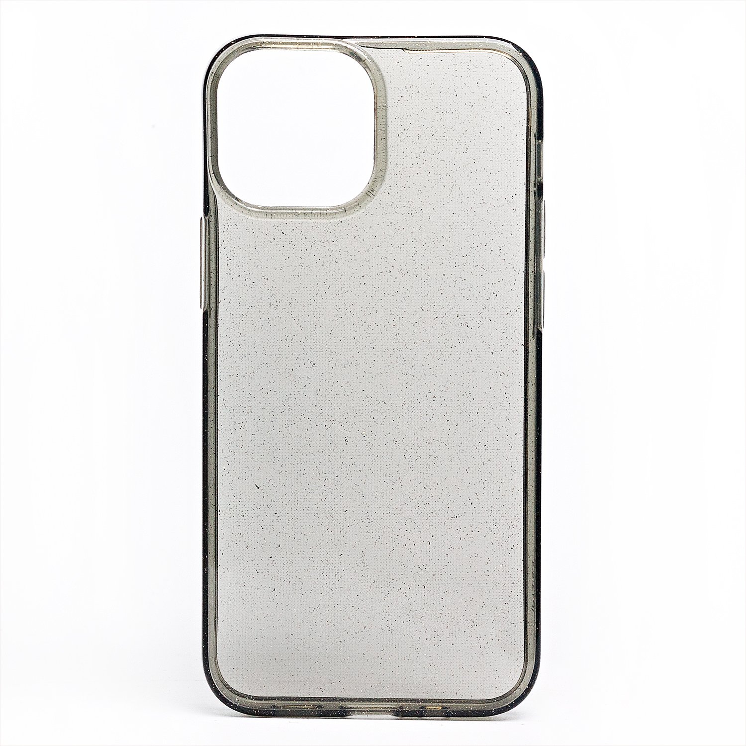 

Чехол iPhone 13 mini силиконовый с блестками <серо-прозрачный>, Черный, iPhone 13 mini