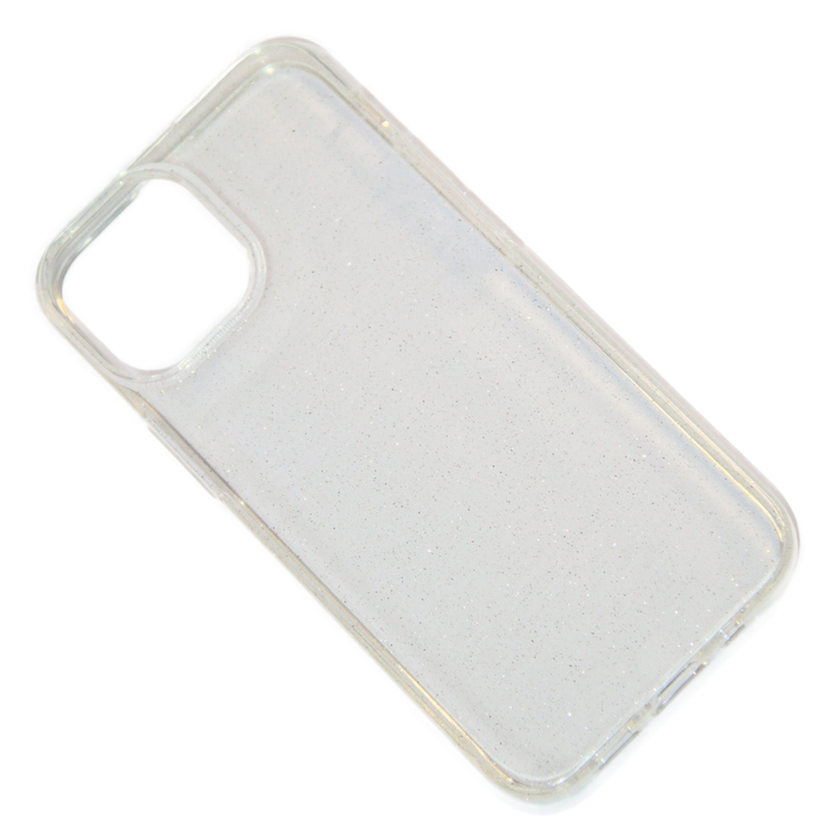 

Чехол iPhone 13 mini силиконовый с блестками <прозрачный>, iPhone 13 mini