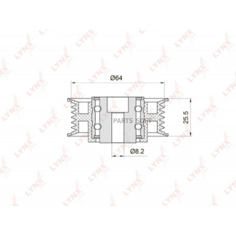 

Ролик ручейкового ремня Mercedes C-Class/E-Class/Sprinter 2-t 89>06 Daewoo Korando/Korando