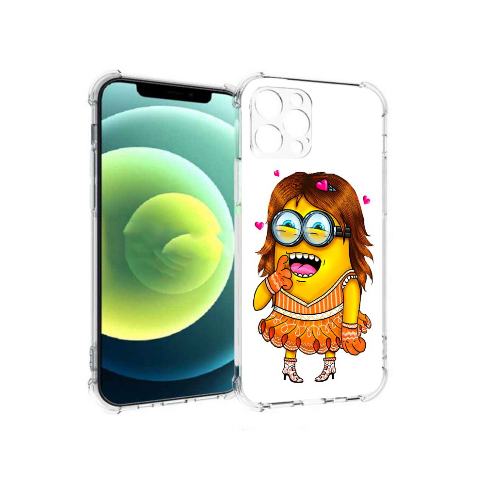 

Чехол MyPads Tocco для Apple iPhone 12 Pro Миньон девочка (PT157529.613.116), Прозрачный, Tocco