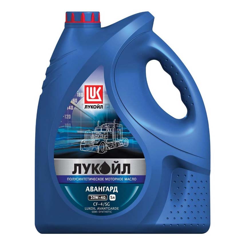 фото Моторное масло лукойл авангард полусинтетическое 10w-40 cf-4/sg 5 л lukoil