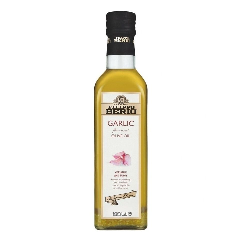 Оливковое масло Filippo Berio Extra Virgin с чесноком нерафинированное 250 мл 629₽