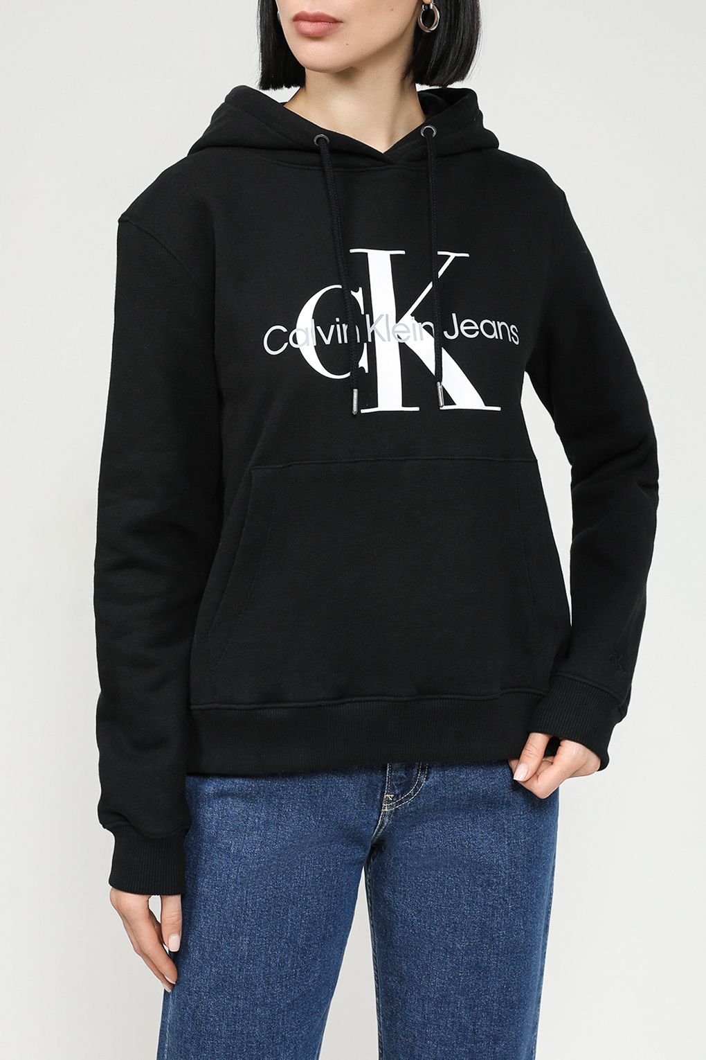 

Худи женское Calvin Klein Jeans J20J219141 черное S, Черный, J20J219141