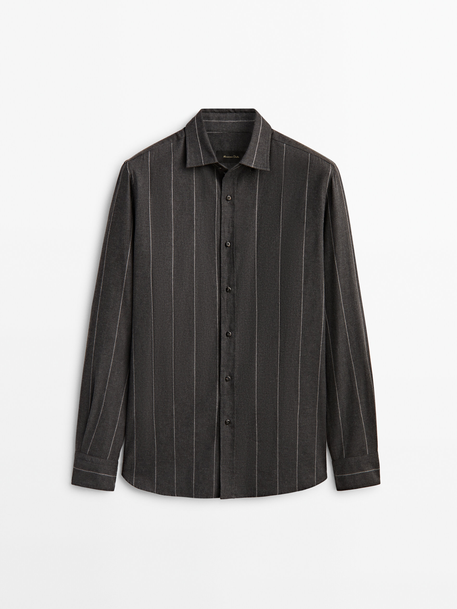 

Рубашка мужская Massimo Dutti 00137348802 серая XL, 00137348802