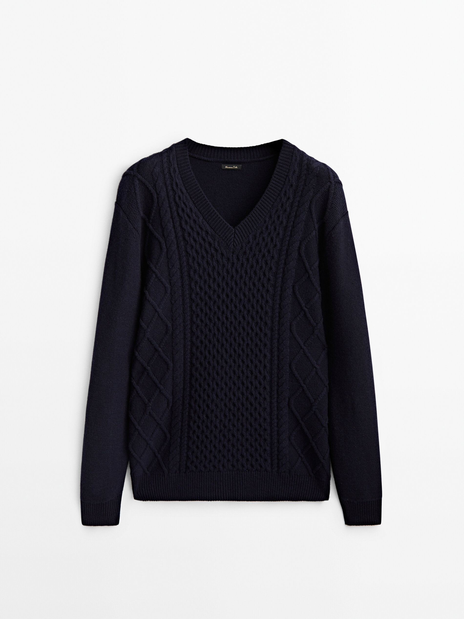 

Пуловер мужской Massimo Dutti 00982412401 синий M, 00982412401