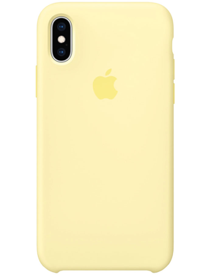 фото Чехол для apple iphone xs max silicone case (светло желтый) storex24