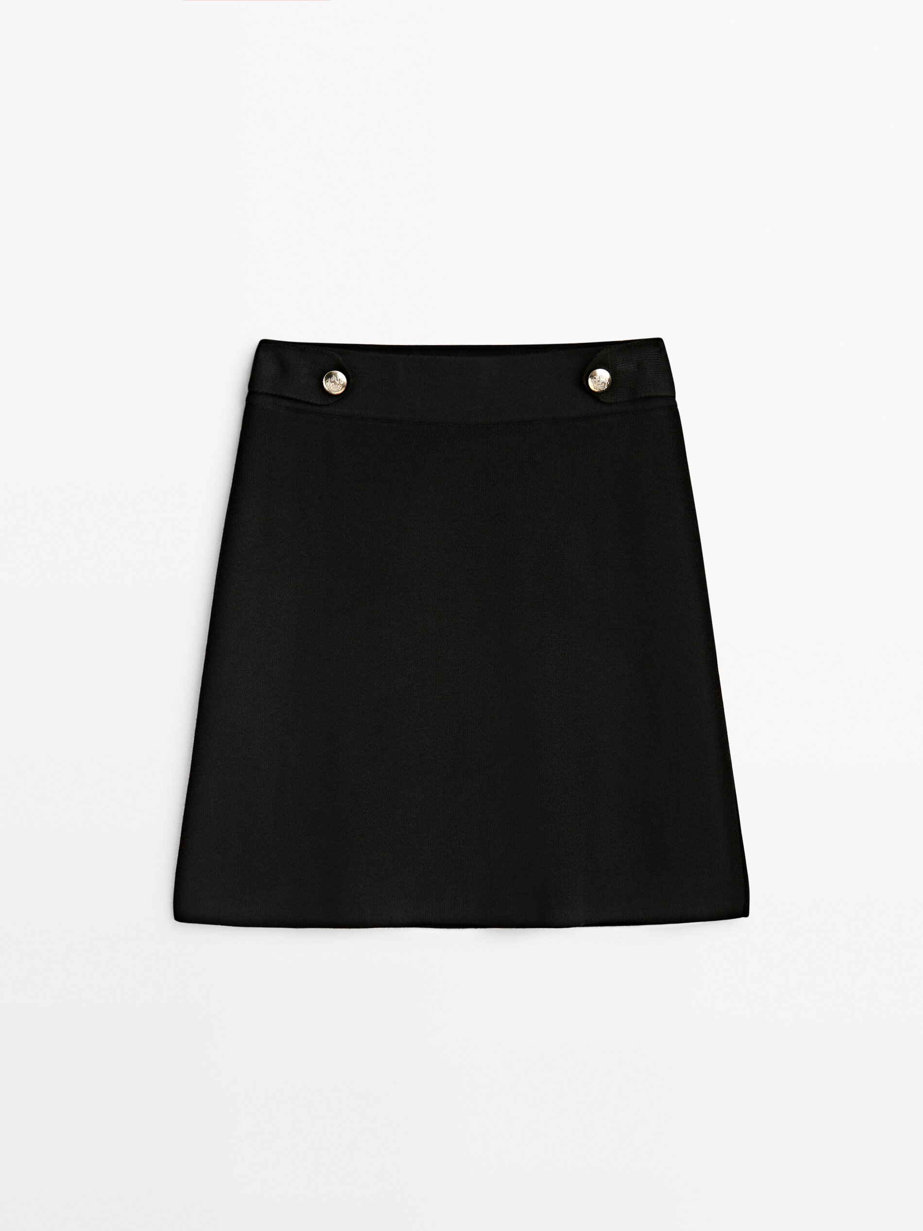 

Юбка женская Massimo Dutti 05214678800 черная M, 05214678800