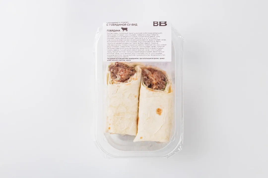 

Сэндвич ВкусВилл ролл с говядиной 160 г