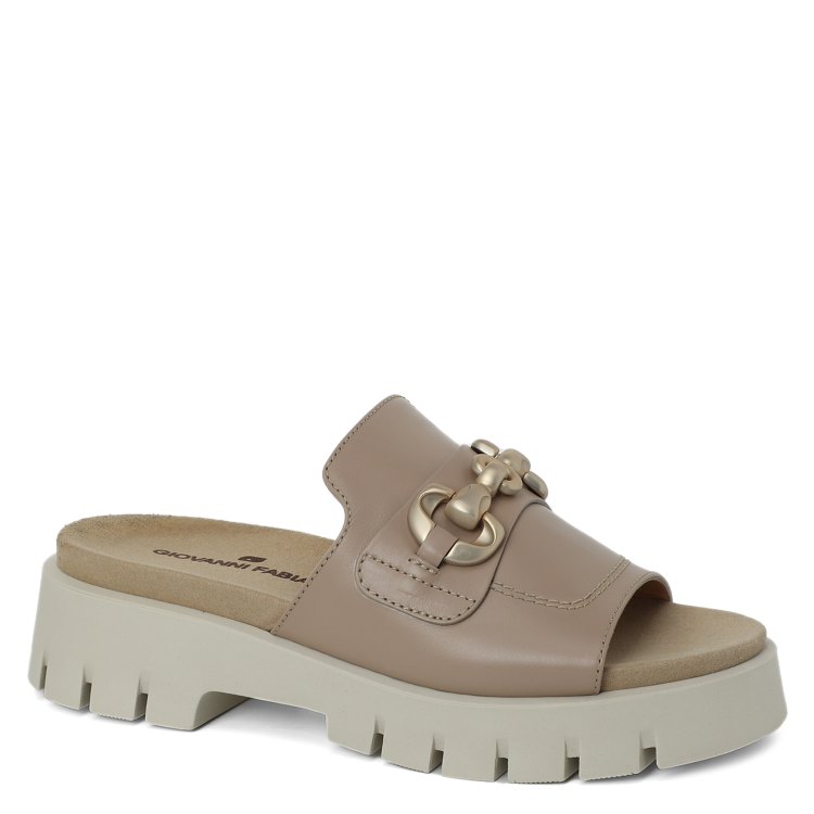 

Шлепанцы женские Giovanni Fabiani S23707 бежевые 41 EU, S23707