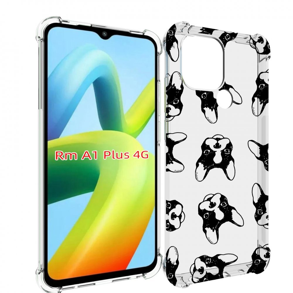 

Чехол MyPads черно белые собачки для Xiaomi Redmi A1 Plus +, Прозрачный, Tocco