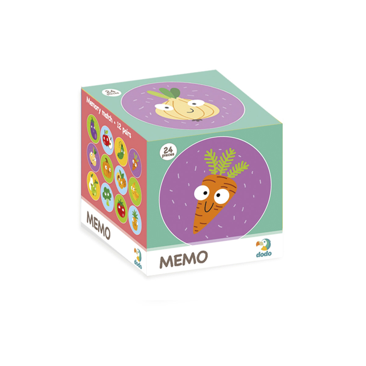 фото Настольная игра dodo мемо фрукты и овощи r300156