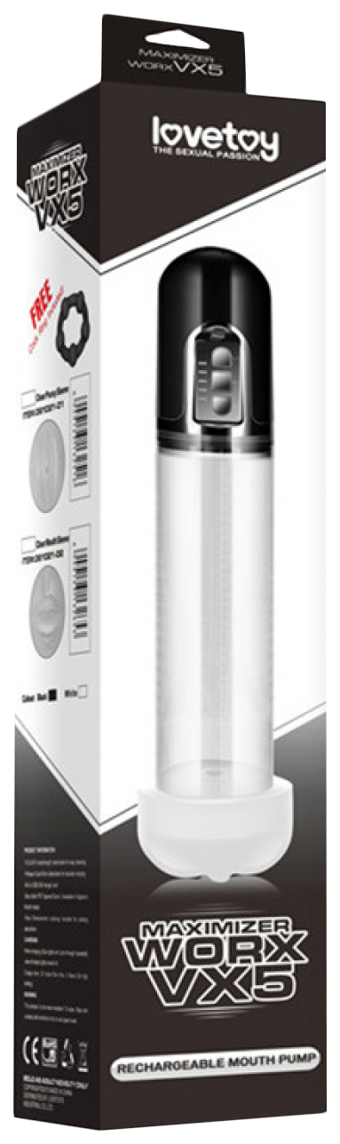 Вакуумная помпа Lovetoy автоматическая Maximizer Worx VX5 Black