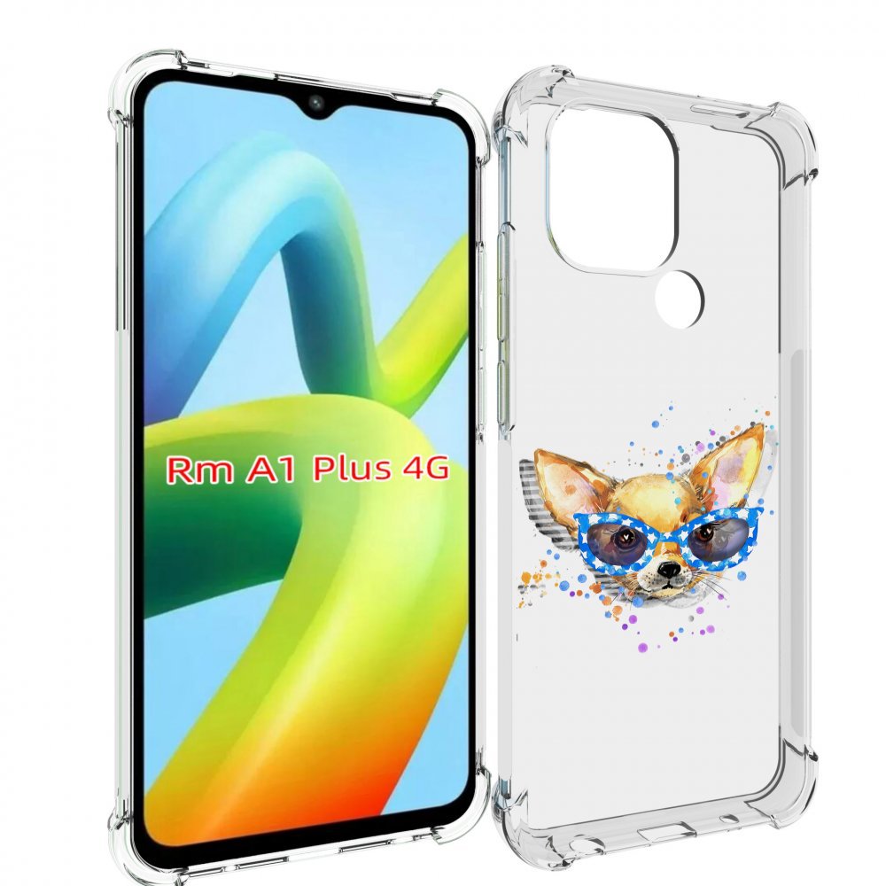 

Чехол MyPads чихуа-хуа в очках для Xiaomi Redmi A1 Plus +, Прозрачный, Tocco