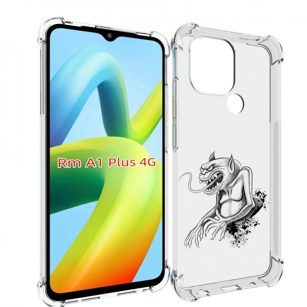 

Чехол MyPads чорт для Xiaomi Redmi A1 Plus +, Прозрачный, Tocco