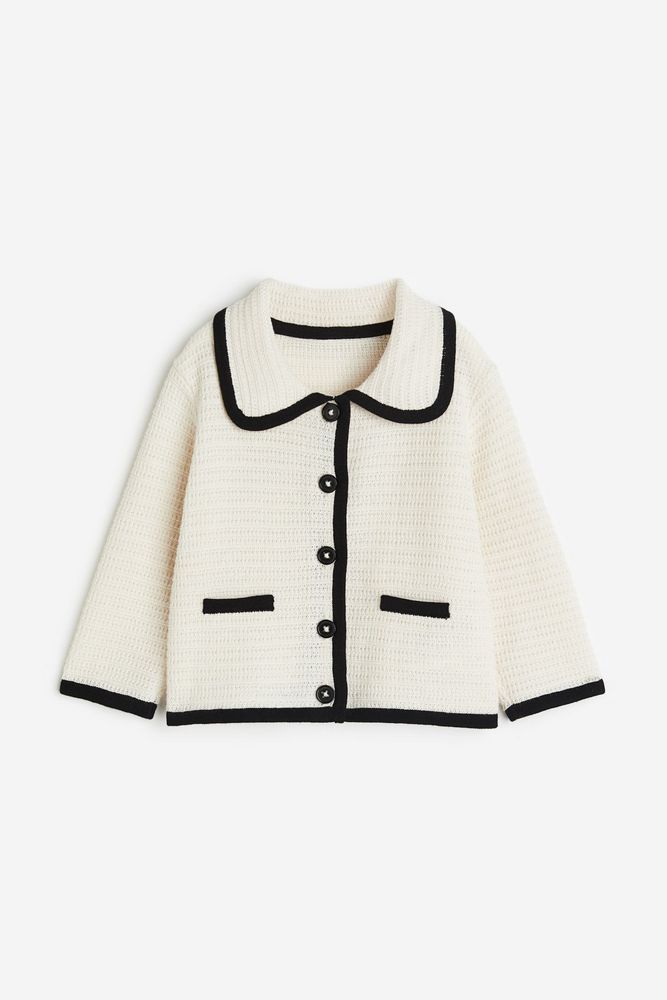 

Кардиган детский H&M 1202198, белый черный, 74, 1202198