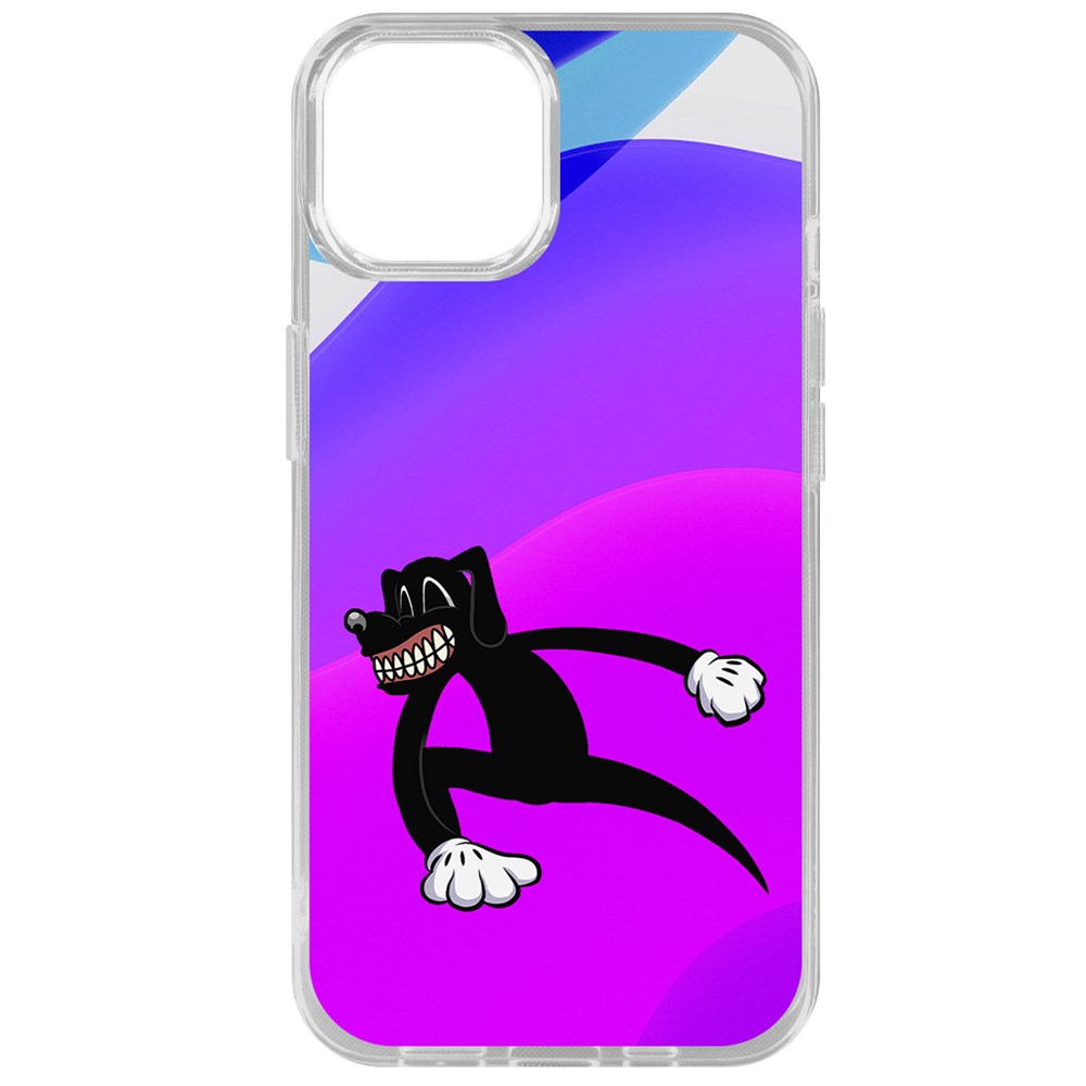 

Чехол-накладка Krutoff Clear Case Хаги Ваги - Картун Дог для iPhone 14, Прозрачный