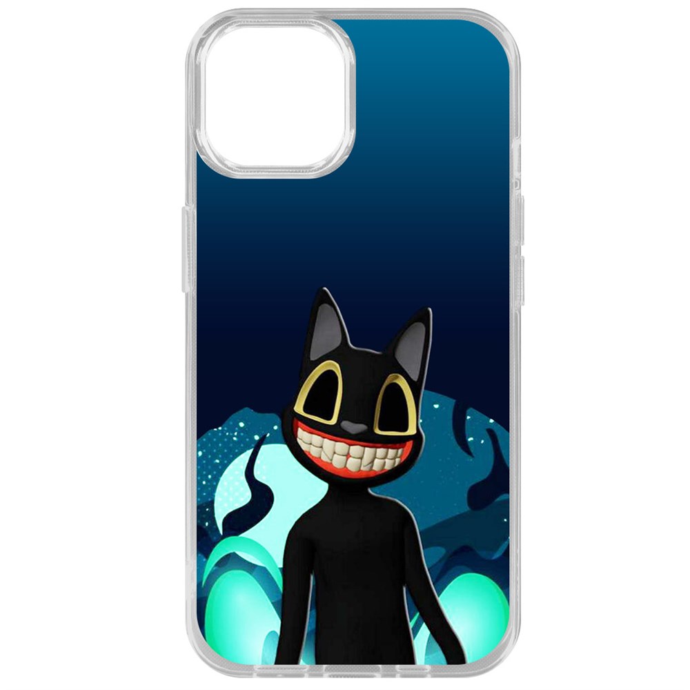 Чехол-накладка Krutoff Clear Case Хаги Ваги - Картун Кэт для iPhone 14