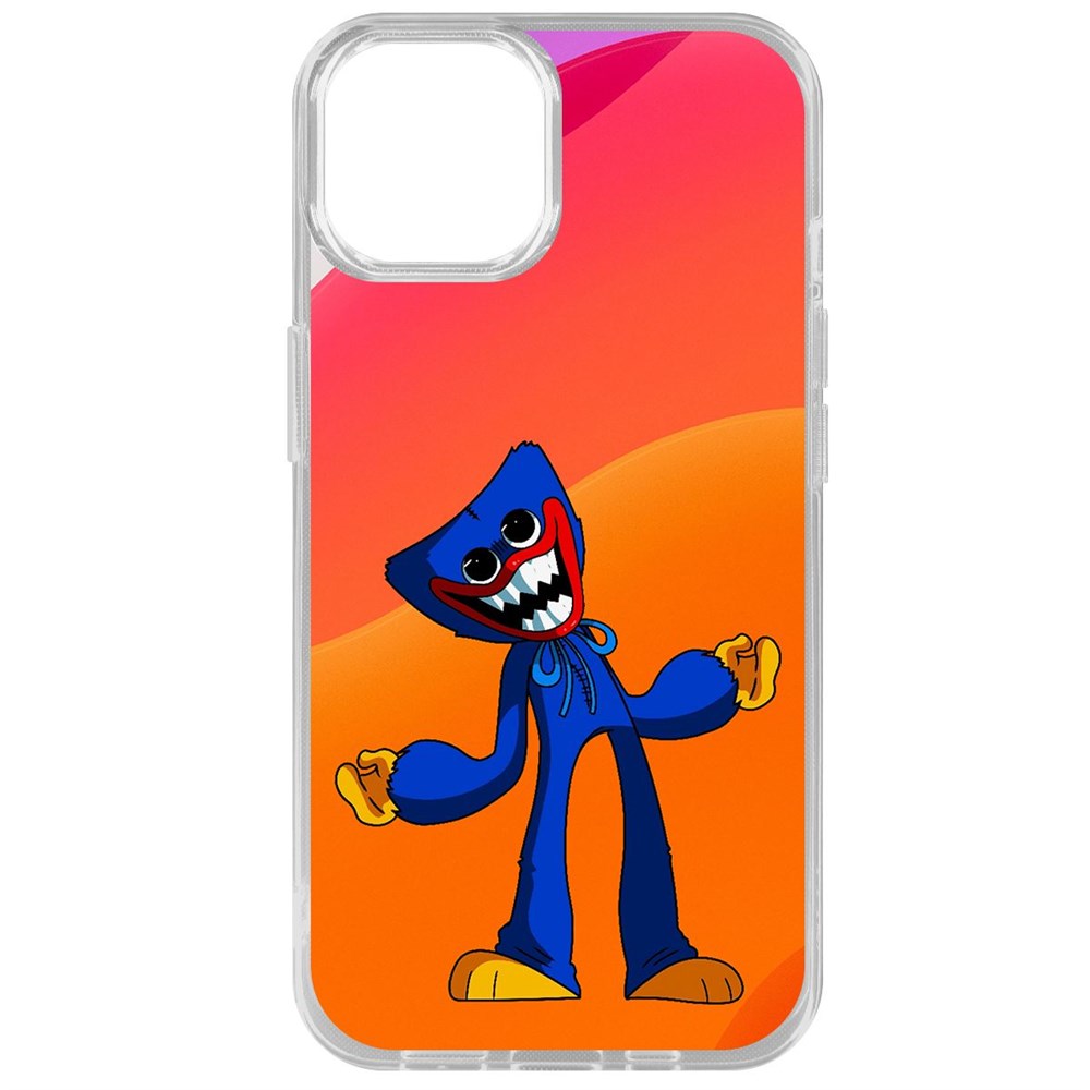 

Чехол-накладка Krutoff Clear Case Хаги Ваги для iPhone 14, Прозрачный